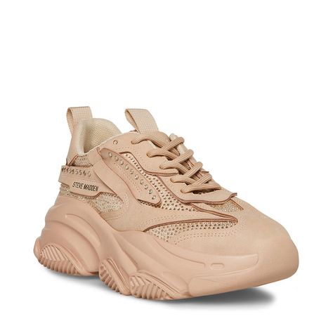 POSSESSION-R Blush Platform Sneaker | Women's Lace Up Sneakers – Steve Madden Chunky Platform Sneakers, Sneaker Trend, Dad Sneakers, Color Cafe, Trending Sneakers, Hot Sneakers, Only Shoes, Loose Jeans, Platform Sneaker