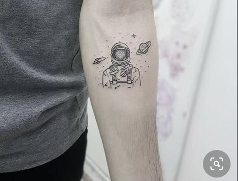 Tattoo For Forearm, Planets Tattoo, Planet Tattoo, Tato Flash, Rocket Tattoo, Outer Forearm Tattoo, Astronaut Tattoo, Planet Tattoos, Space Tattoo