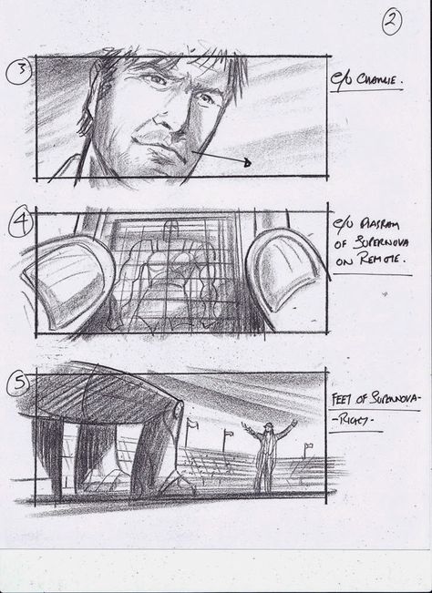 Storyboarding Tips, Camera Movements Storyboard, Star Wars Storyboard, Movie Storyboard, Storyboard Action Scene, Short Film Storyboard, Storyboard Inspiration, Storyboard Art, Real Steel