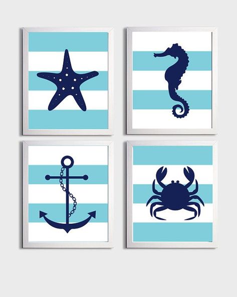 nautical navy,aqua and gray nursery - Google Search Campground Decor, Hayes Cottage, Sisters Bathroom, Ocean Themed Nursery, Boy Nursery Themes, Sea Nursery, Orange Bathroom, Ocean Nursery, Dekor Diy