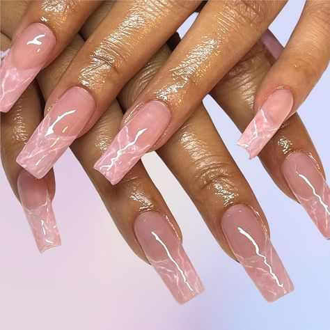 Rose Quartz Nails, Quartz Nails, Acrylic Rose, Aesthetic Nail, Nail Work, Quartz Nail, Polygel Nails, Pretty Nail Designs, Y2k Nails