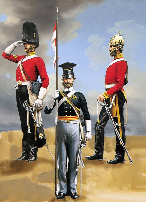 British Inniskilling Dragoons, Royal Scots Grays and Light Lancers at the Battle of Balaclava, Crimean War Battle Of Balaclava, Red Coats, British Army Uniform, British Uniforms, Health Art, British Armed Forces, British Military, Age Of Empires, Royal Marines