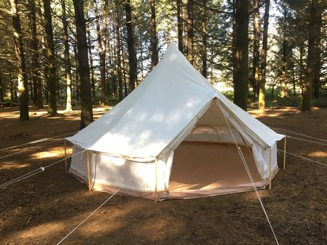 Canvas Tent Diy, Canvas Tent Camping, Canvas Wall Tent, Camping Gear Diy, Tents For Camping, Canvas Tents, Tent For Camping, Diy Tent, Suv Camping