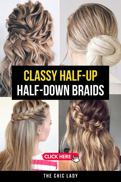 How to Rock Half-Up Half-Down Braids Halo Braid Half Up Half Down, Half Up Half Down Dutch Braid, Braids Half Up Half Down, Half Up Half Down Braided Hairstyles, Easy Half Up Half Down Hairstyles, Half Up Half Down Braids, Half French Braids, Hair Blending, Braid Half Up Half Down