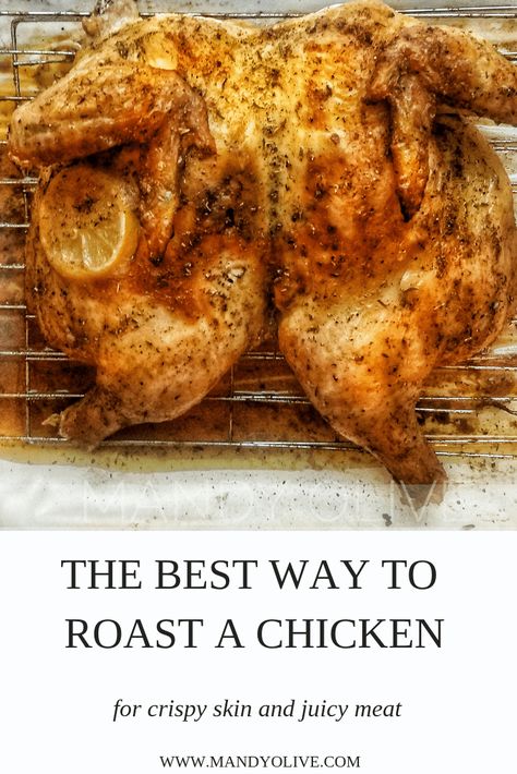 Whole Chicken In Oven, Whole Chicken Recipes Oven, Baked Whole Chicken Recipes, Roast A Chicken, Whole Baked Chicken, Cooking Whole Chicken, Spatchcock Chicken, Oven Chicken Recipes, Whole Chicken Recipes