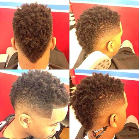 faded-mohawk-hairstyles-4 Boys Curly Haircuts, Boys Haircut Styles, Black Boys Haircuts, Mohawk Haircut, Toddler Haircuts, Toddler Boy Haircuts, Baby Boy Haircuts, Baby Boy Hairstyles