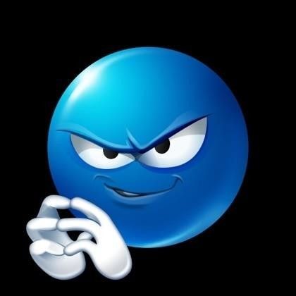 Emoji Smirking Face Meme, Blue Emoji Black Background, Emoji Guy, Blue Emoji Face, Blue Emoticon, Feeling Mischievous, Blue Emojis, Emoji Discord, Emoji Man