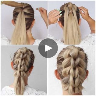 Braided Hair Look, Pull Through Braids, Another Braid, Long And Short Hair, Bubble Braid, Pull Through Braid, Types Of Braids, Cool Look, Braided Hair