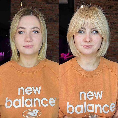 Bob With Fringe Fine Hair, Fringe Bob Haircut, Fine Hair Bangs, Bob Haircuts With Bangs, Bob Haircuts For Fine Hair, Choppy Bob Haircuts, Bangs Bob, Short Hairstyles Fine, Fine Straight Hair