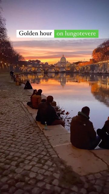 Visit Italy ® on Instagram: "Enjoy a romantic and peaceful sunset over the Tevere River in Rome 😍 This is the we are on Ponte Umberto, that offers a breathtaking view of St. Peters’ Dome aka “the cupolone”. Tag someone you would like to enjoy this sunset with. 👉 Do you want to explore Italy like a local? Check our website visititaly.eu to discover more 🎥 @vincepenta_photo #visititaly #visitrome #rome #lungotevere #tevere #trastevere #stpetersbasilica #ponteumberto #italiansunset #howita St. Peter’s Basilica, Peaceful Sunset, St Peters, Explore Italy, Visit Italy, Tag Someone, Breathtaking Views, Animated Gif, Good Quality