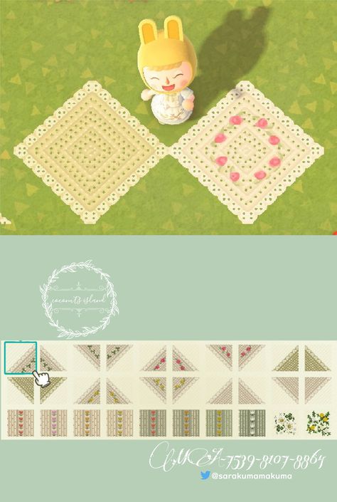 Path Design, Flower Blanket, Easter Island, Animal Crossing Qr, Spring Design, Blanket Designs, Ground Cover, New Leaf, Petunias