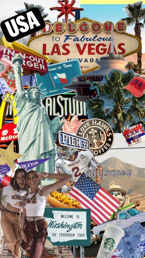 #newyork #washington #minnesota #texas#lasvegas #losangeles #mcdonalds #starbucks #usa Usa Culture Aesthetic, Vintage Usa Aesthetic, America Wallpaper Usa, America Aesthetic Wallpaper, Estados Unidos Aesthetic, American Life Aesthetic, United States Aesthetic, Washington Wallpaper, Starbucks Usa