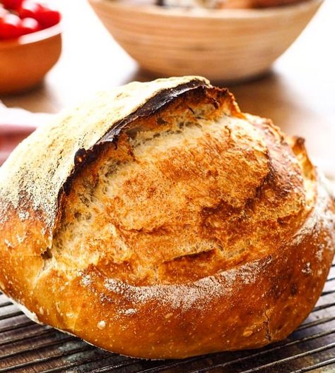 Overnight Bread, Tartine Bread, Oven Bread, German Bread, Dutch Oven Bread, Country Bread, Sbs Food, Artisan Bread Recipes, Yeast Bread Recipes