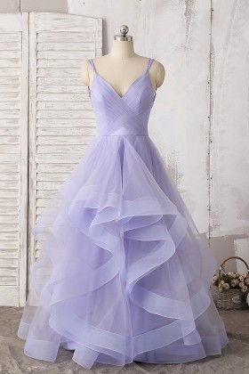 Two Piece Grad Dress, Tulle Layered Prom Dress, Lavender Mermaid Wedding Dress, Pastel Purple Prom Dress, Purple Grad Dresses, Sara Berry, Lavender Prom Dress Long, Snowball Dance, Layered Prom Dress