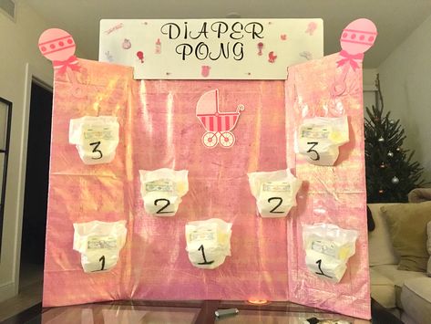 Diaper Pong, Baby Shower Games, Shower Games, Party Planning, Shower Ideas, Sprinkles, Ted Baker Icon Bag, Gift Wrapping, Baby Shower