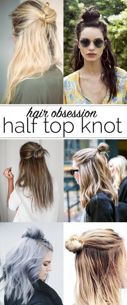 half top knot ideas for hair Knot Ideas, Half Top Knot, Half Top, Penteado Cabelo Curto, Stil Inspiration, Different Hairstyles, Great Hair, Hairstyles For Women, Hair Dos