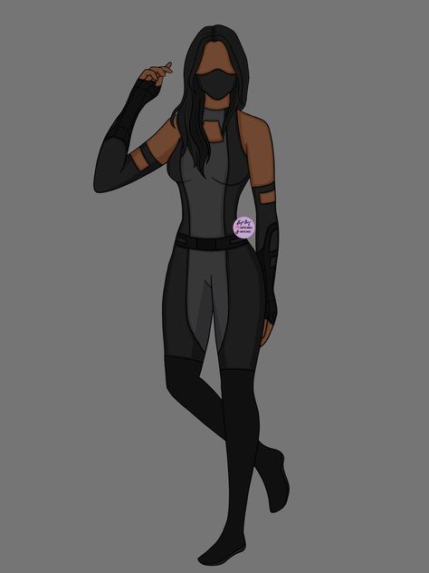 Daredevil Inspired Outfits, Marvel Superhero Outfits Design Female, Battle Suit Female, Superhero Outfits Design Female Black, Avengers Suit Ideas Female, Black Female Superhero Suit, Marvel Suits Design Female Black, Marvel Suits, Female Spiderman