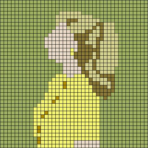 Alpha pattern #158487 | BraceletBook Billie Eilish Crochet Pattern, Billie Eilish Alpha Pattern, Alpha Grid Pattern, Album Cover Pixel Art, Alpha Grid, Easy Pixel Art, Diy Perler Bead Crafts, Pixel Crochet, Pixel Art Grid