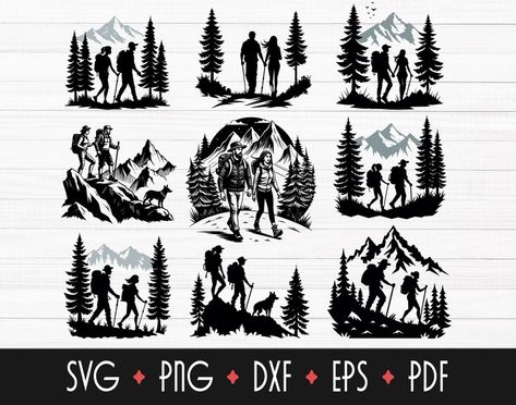 Wolf Png, Hiking Svg, Wolf Svg, Mountains Svg, Nature Svg, Travel Svg, Adventure Svg, Mountain Svg, Alpha Wolf