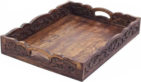 Amazon.co.uk: Wooden Tray Personal Space, Wooden Tray, Tray