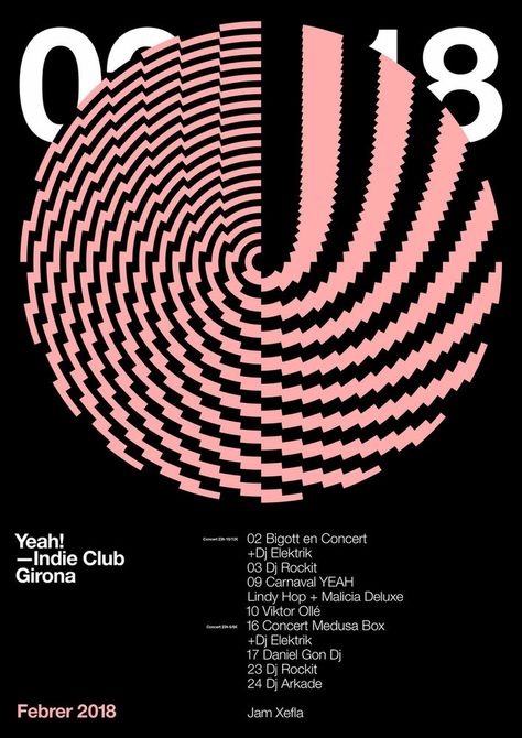 Your Moment of Design Zen: Quim Marin’s Poster Work for the Yeah! Club Shapes Animation, Quim Marin, Typographic Posters, Graphic Posters, Graphic Design Student, 타이포그래피 포스터 디자인, Museum Poster, Gig Posters, Graphic Design Poster