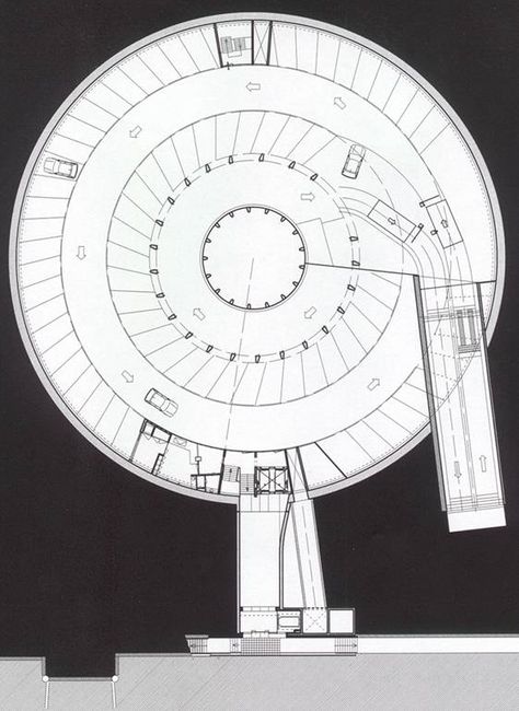 Showcases | Q-Park Circle Parking Plan, Circular Parking Plan, Parking Building Design, Parking Design Plan, Hotel Parking, Parking Plan, Hotel Room Design Plan, Parking Building, Circular Buildings