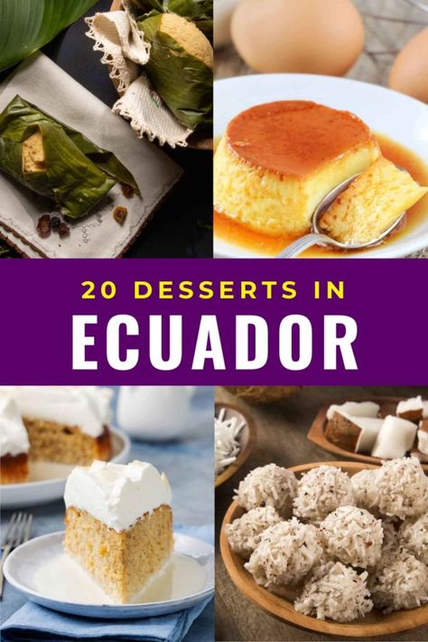 Guatemalan Desserts, Ecuadorian Recipes, Easy Desserts To Make, Peruvian Desserts, Ecuadorian Food, Costa Rican Food, Meringue Desserts, South American Recipes, Around The World Food