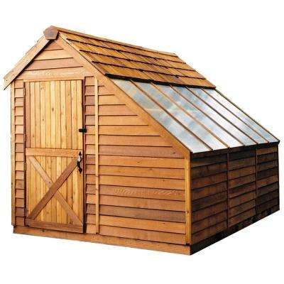 Wood Storage Shed, Cedar Shed, Cedar Shingle Roof, Free Shed Plans, Cedar Garden, Lean To Shed, Wood Storage Sheds, Sun House, Greenhouse Shed