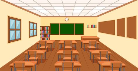 Modern empthy classroom background Art Classroom Design, Smart Classroom, College Classroom, Classroom Interior, Classroom Background, Classroom Clipart, Classroom Design, House Art, Cartoon Background