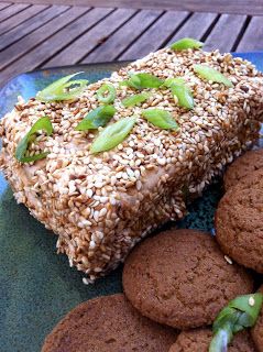 Sweet Salty and Southern: Wasabi Cream Cheese Bar with Ginger Snaps. Cream Cheese Wasabi Soy Sauce, Flavored Cream Cheeses, Cream Cheese Appetizer, Cream Cheese Bars, Cheese Bar, Rice Crackers, Friends House, Food Favorites, Cream Cheese Recipes