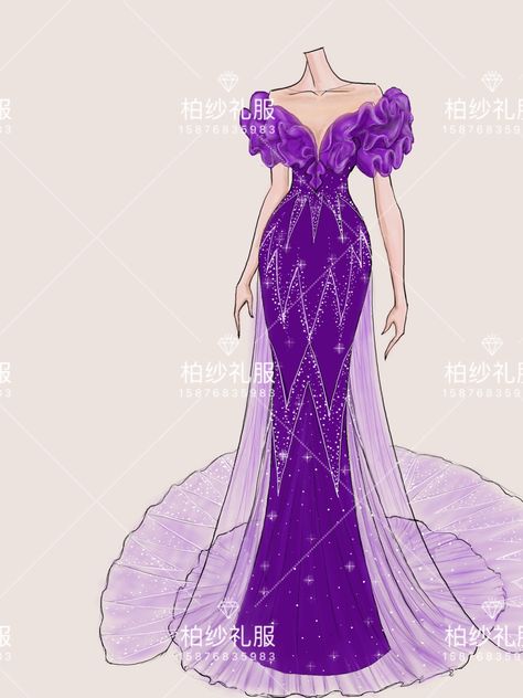 Party Dress Sketch, Dress Drawing Easy, Wedding Cheongsam, Evening Dress Wedding, Digital Fashion Illustration, Fashion Drawing Sketches, Dress Illustration, Draping Fashion, Prom Dress Evening