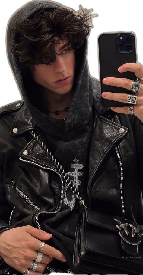 John Supnik, Hot Biker Guys, Aesthetic Hairstyles, Biker Men, Emo Guys, Trendy Haircuts, Aesthetic Guys, Attractive Guys, Attractive People