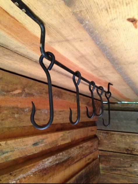 Meat Hooks Butcher, Meat Freezer, Hunting Room Design, Meat Locker, Backyard Smokers, Butcher Meat, Meat Hook, Walk In Freezer, Pot Racks