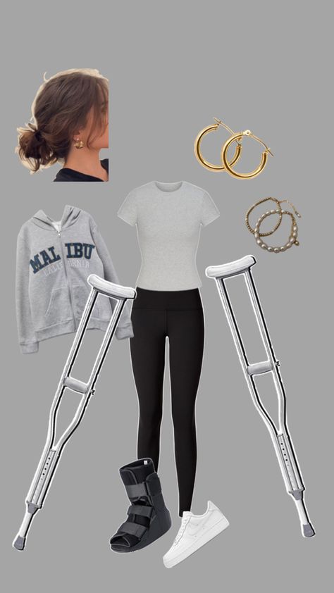 Decorate Crutches, Knee Brace Outfit, Crutches, Knee Brace, How To Decorate, Braces