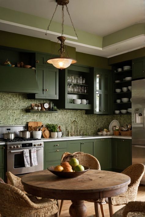 eclectic kitchen design, classic kitchen color scheme, kitchen color ideas, interior design kitchen, home decor ideas, kitchen decor design, modern kitchen design, traditional kitchen decor Eclectic Minimalist Kitchen, Traditional Eclectic Kitchen, Eclectic Color Scheme, Red Kitchen Walls, Eclectic Minimalist, Light Oak Floors, Traditional Eclectic, Small Condo, Traditional Paint