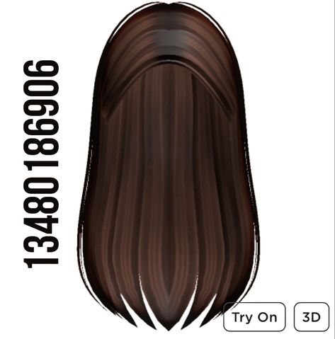 Tucked Back Hair, Brookhaven Codes Hair Brown, Roblox Karakter, Brown Hair Roblox Id, Brown Hair Id, Berry Hair, Cute Pink Outfits, Brookhaven Codes, Brown Hair Roblox