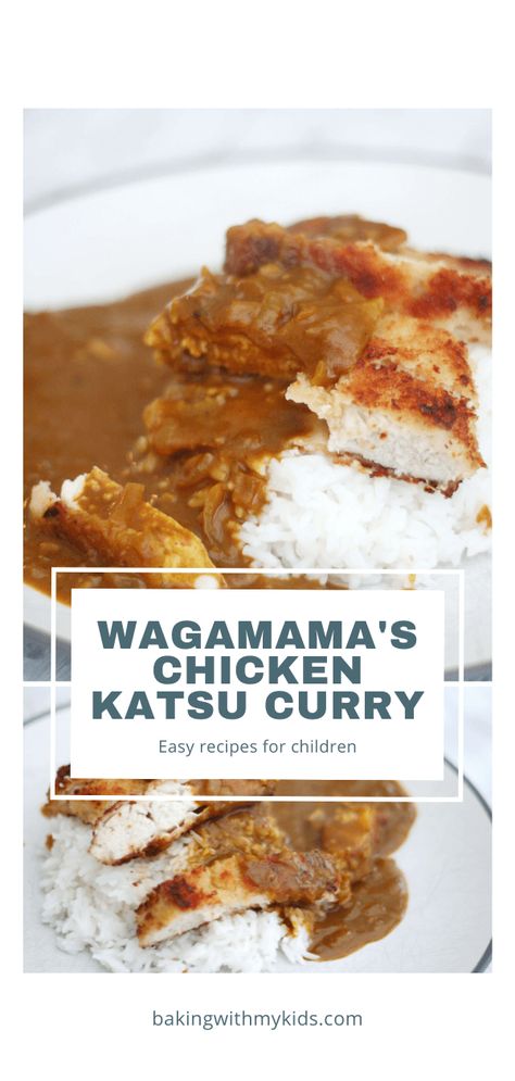 Wagamama shared the secrets of their famous chicken katsu curry so here's the recipe ready to make from scratch at home. And the best news is it's easy enough for kids to do. Chicken Curry Katsu Recipe, Curry Katsu Chicken, Easy Katsu Sauce, Katsu Curry Recipe Wagamama, Japanese Chicken Katsu Curry, Easy Chicken Katsu Recipe, Japanese Curry From Scratch, Wagamama Katsu Curry, Katsura Curry