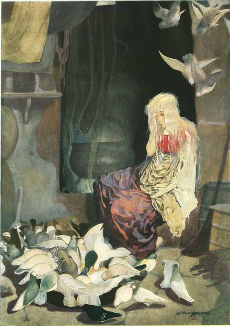 Cinderella: Grimm’s Fairy Tales illustrated by Gustaf Tenggren Gustaf Tenggren, Moritz Von Schwind, Grimm Tales, Fairy Tale Illustration, Arthur Rackham, Classic Fairy Tales, Grimm Fairy Tales, Fairytale Illustration, Fairytale Art