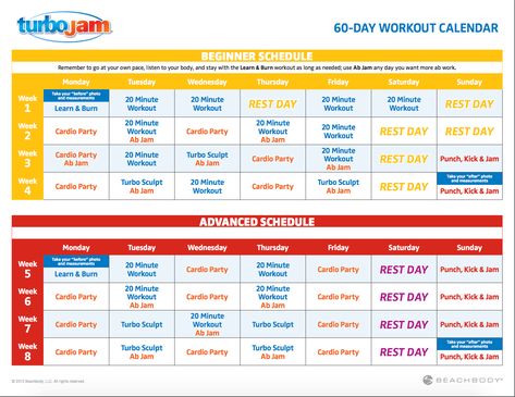 Turbo Jam Before And After, Turbo Jam Schedule, Turbo Fire Schedule, Turbo Jam, Gym Schedule, Extreme Fitness, Fitness Results, Beachbody Programs, Turbo Fire