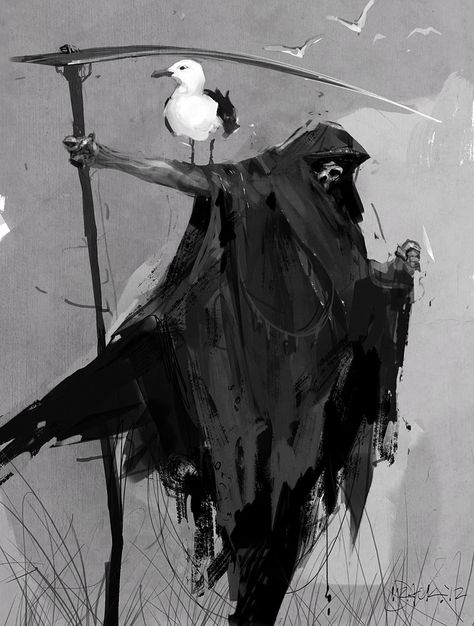 by Mr--Jack Grim Reaper Drawing, Reaper Drawing, Don't Fear The Reaper, Grim Reaper Art, The Grim, Gothic Art, Grim Reaper, Character Design Inspiration, Dark Art