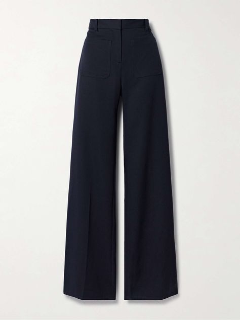 Shop NILI LOTAN Christophe wool-twill flared pants, Explore the latest NILI LOTAN women's collection today on NET A PORTER Formal Flare Pants, Pretty Pants, Chanel Loafers, Kawaii Items, Flare Dress Pants, Velvet Flare Pants, Chunky Sweaters, Velvet Flares, Fall Pants