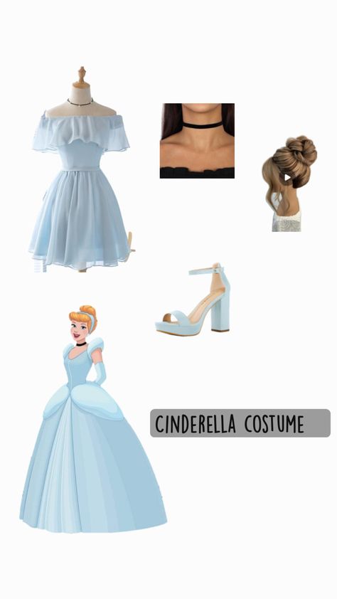 Princess Bounding Inspired Outfits, A Cinderella Story Halloween Costume, A Cinderella Story Costume, Princess Bounding, Stepsisters Cinderella Costumes, Cinderella Costume Diy, Modern Day Cinderella Outfit, Cinderella Before The Ball Costume, Cinderella Costume Women