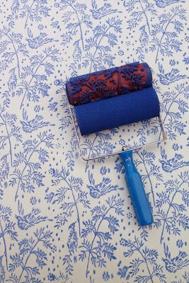 Patterned Paint Rollers, Not Wallpaper, Wallpaper Paint, Spring Birds, Ideas Hogar, Paint Roller, Bird Patterns, Stencils Wall, Painting Tips