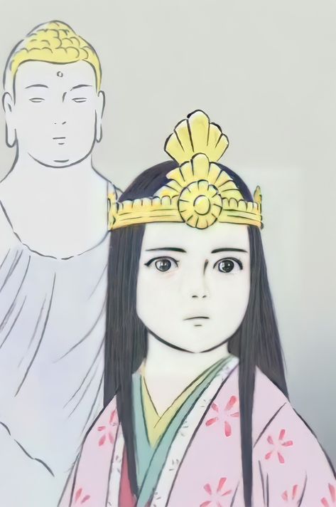 Studio Ghibli The Tale Of Princess Kaguya, Princess Kaguya Ghibli, The Tale Of Princess Kaguya Wallpaper, Princess Kaguya Tattoo, Princess Kaguya Art, Princess Kaguya Wallpaper, Kaguya Wallpaper, The Princess Kaguya, The Tale Of Princess Kaguya