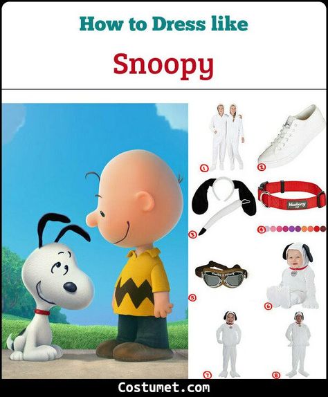 Peanuts Halloween Costume Diy, Diy Peanuts Costumes, Snoopy Costume Womens, Peanuts Characters Costumes, Snoopy Costume Diy, Peanuts Gang Costumes, Snoopy Halloween Costume, Peanuts Costume, Peanuts Halloween Costume