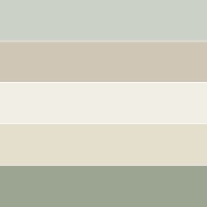 Paint Colour Pallets, Sage Natural Color Palette, Pale Green Color Scheme, Safe Green Colour Palette, Sage Green And White Color Palette, Sage Green Interior Color Palette, Moss Green Color Scheme, Neutral Green Colour Palette, Green Grey Cream Colour Palettes