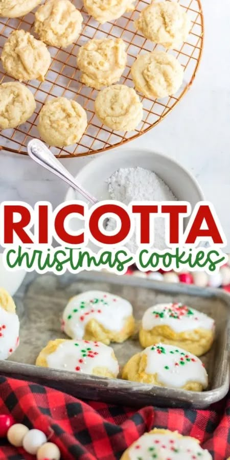 Ricotta Cookies - Rae Gun Ramblings Italian Christmas Cookies Recipes, Christmas Cookies Italian, Flavorful Cookies, Christmas Cookie Platters, Ricotta Cookies Recipe, Italian Christmas Cookie Recipes, Cookies From Around The World, Italian Cookie Recipe, Cookies Italian