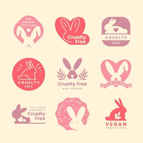 Vector gratuito estar en contra del conj... | Free Vector #Freepik #freevector #etiqueta-logo #ilustraciones #emblema #logo-animales Logo Campaign, Rabbit Logo, Animal Vector, Clothing Brand Logos, Friend Logo, Bunny Logo, Free Vectors, File Free, Free Logo