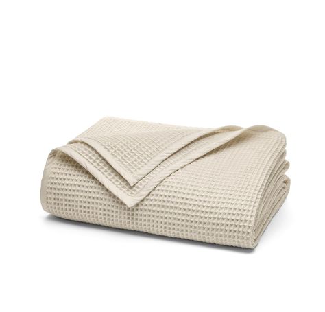 PRICES MAY VARY. WAFFLE BED BLANKET: A Boll & Branch bestseller, this versatile blanket gets its breathable, plush, and springy softness from a proprietary interlocking waffle weave; the meticulously engineered peaks and valleys which create the waffle texture get loftier with every wash 100% ORGANIC COTTON: Made from premium long-staple 100% certified organic cotton; Boll & Branch thread quality is unmatched, its purity preserved from seed to finish without the use of harsh chemicals PERFECT PR Boll And Branch Waffle Blanket, Boll And Branch, Waffle Bedding, Boll & Branch, Textured Blankets, Cotton Boll, Organic Cotton Bedding, Waffle Blanket, Twin Blanket