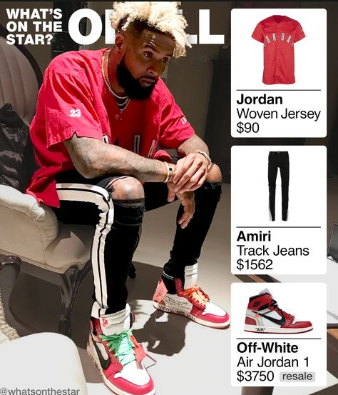 Jordan NRG Vault 92 Woven Jersey $90   Amiri Track Skinny-Fit Striped Jeans $1562  Off-White × Nike Air Jordan 1 Retro Chicago $3750 Off White Jordan 1 Outfit, Jordan 1 Off White Chicago, Obj Style, Off White Jordan 1, Jordan 1 Off White, Jordan 1 Outfit, Off White Nike, Chicago Outfit, Jordan Ones